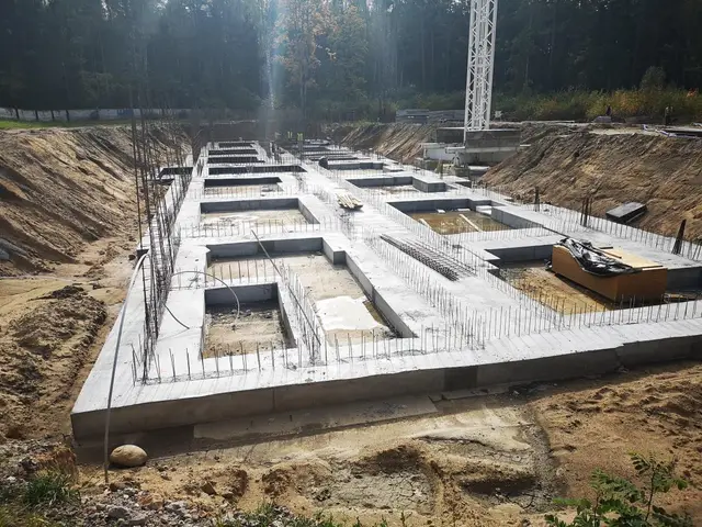 Budynek S12, 22.09.2021: Wykonanie ław fundamentowych budynku.