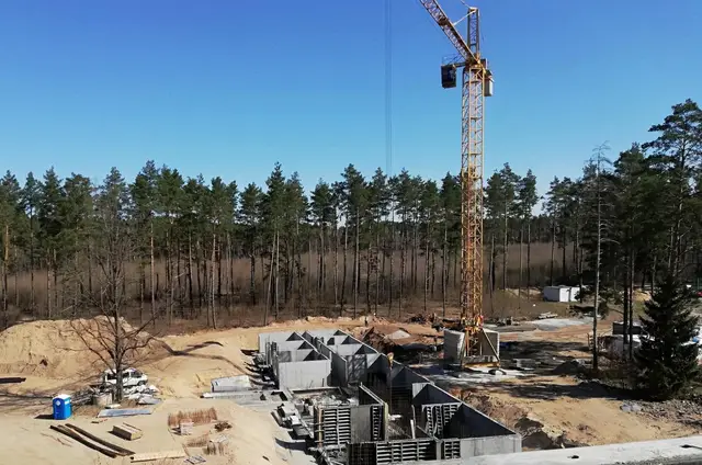 Budynek S18, 29.04.2022: Roboty konstrukcyjne - kondygnacja podziemna budynku.