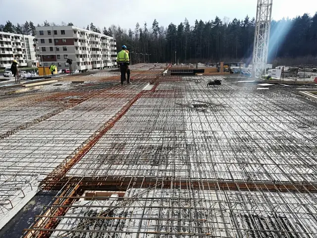 Budynek S17, 25.03.2024: Zbrojenie stropu parteru.